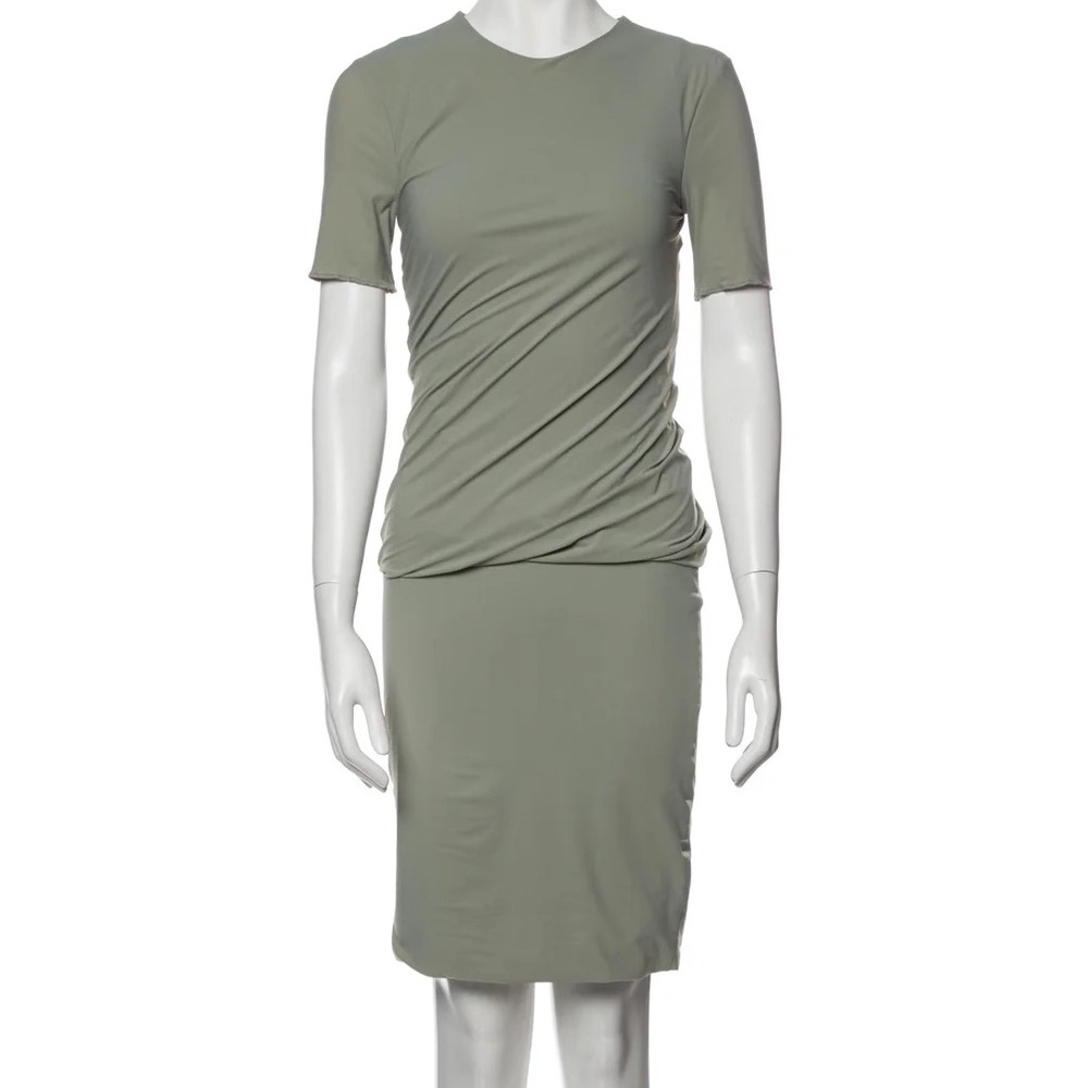 T by Alexander Wang Matte Tricot Twist Dress, Mint